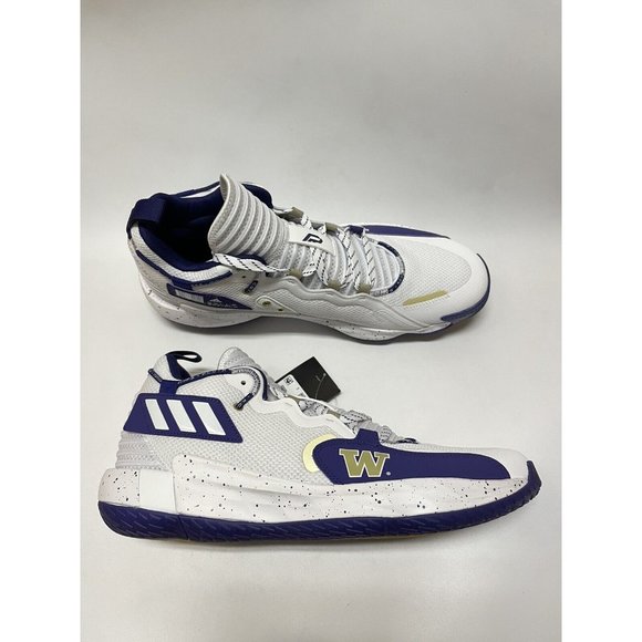 Adidas SM Dame 7 EXTPLY Washington Huskies PE White GX3462 Men’s Size 14 US main image 4